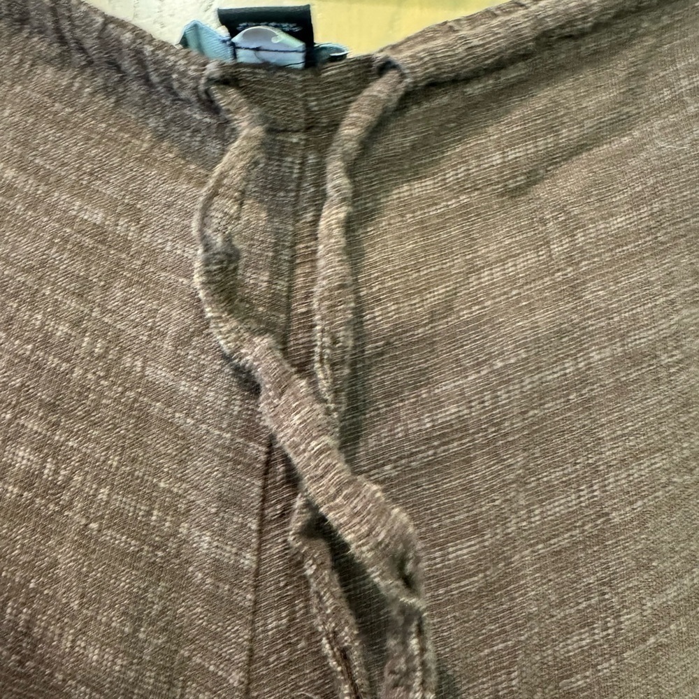 Eileen Fisher Brown Cropped Wide-Leg Pants - Picture 4 of 10